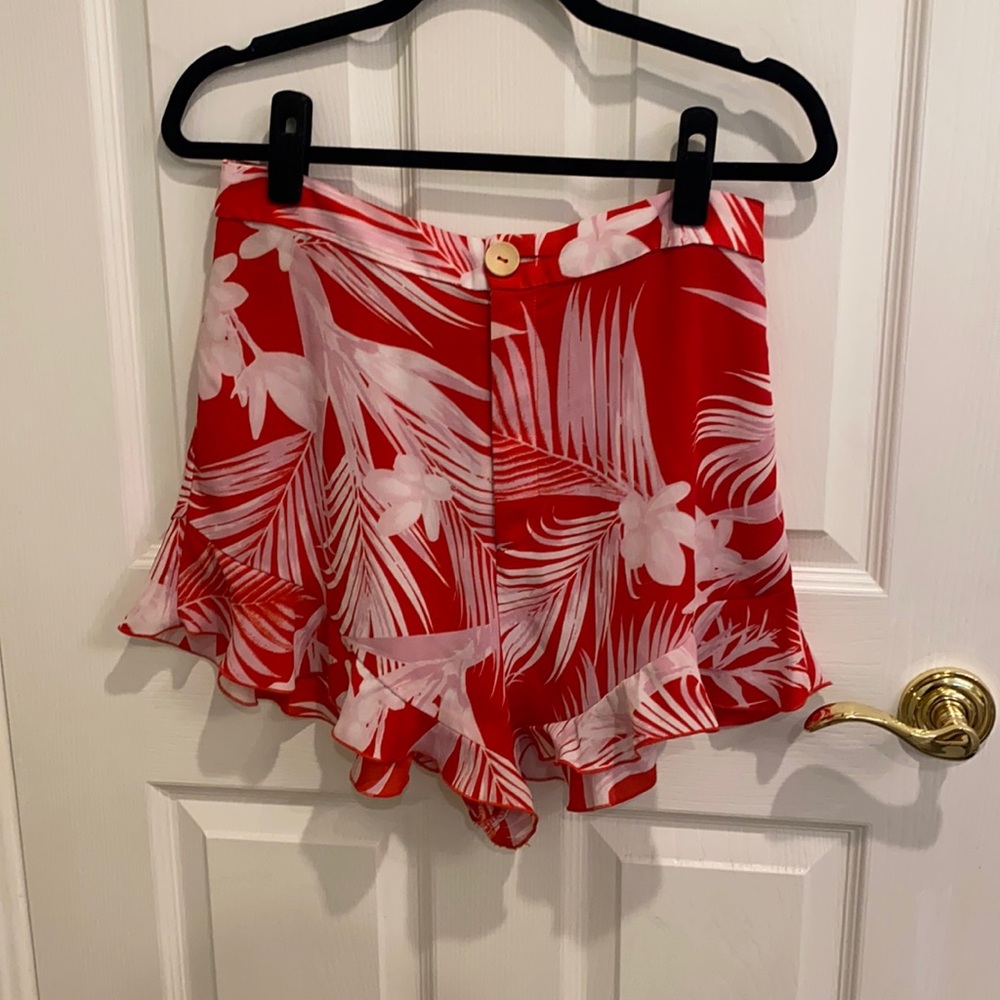 Show me your mumu ruffle print shorts
